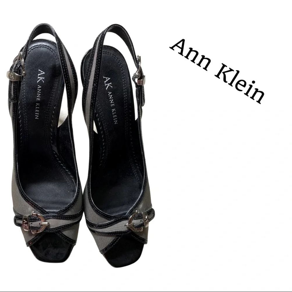 Adorable Ann Klein Peep Toe Summer Heels 👠 Size 9M